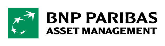Grünes Logo BNP Paribas Asset Management schwarzer Schriftzug auf weißem Hintergrund